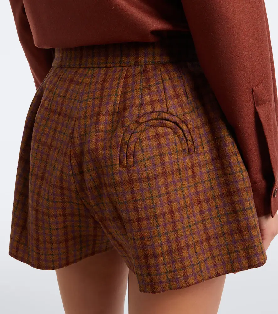 Blazé Milano Blazé Milano Tinker checked virgin wool shorts | Thumbnail 6