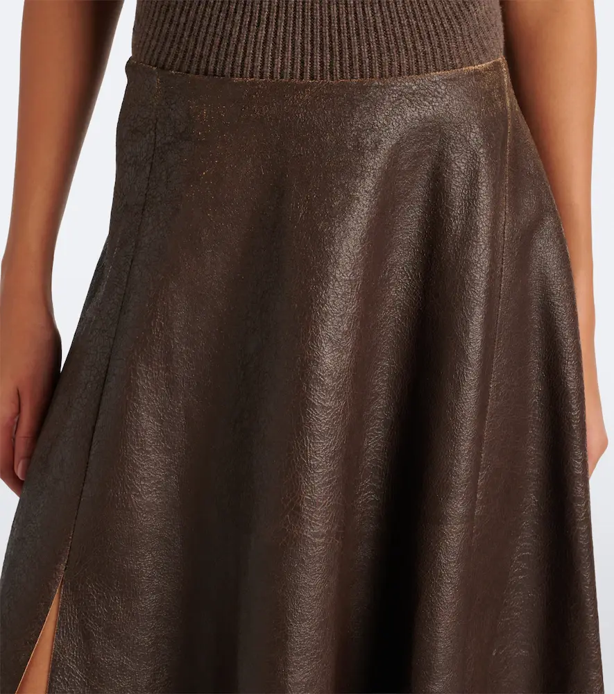 Ralph Lauren Collection Cecilie asymmetric leather midi skirt | Thumbnail 2 Ralph Lauren Collection Cecilie asymmetric leather midi skirt | Thumbnail 2