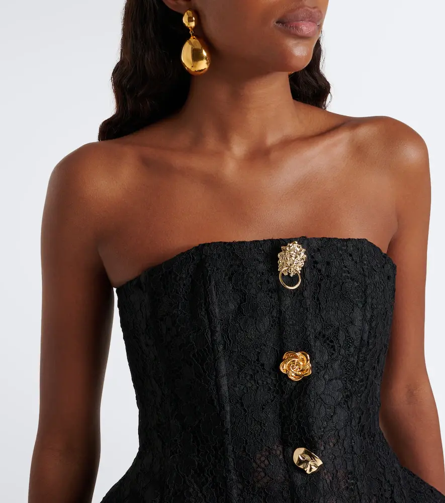 BLUMARINE Embellished lace bustier dress | Thumbnail 3 BLUMARINE Embellished lace bustier dress | Thumbnail 3