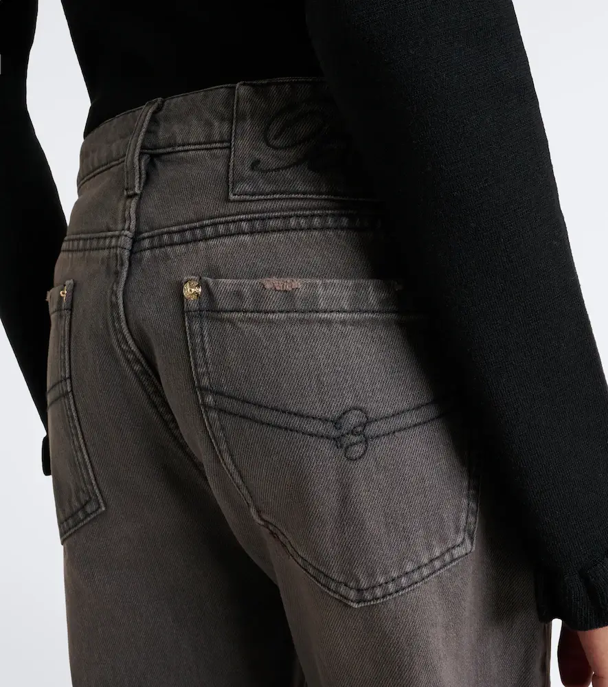 BLUMARINE Sequined wide-leg jeans | Thumbnail 2