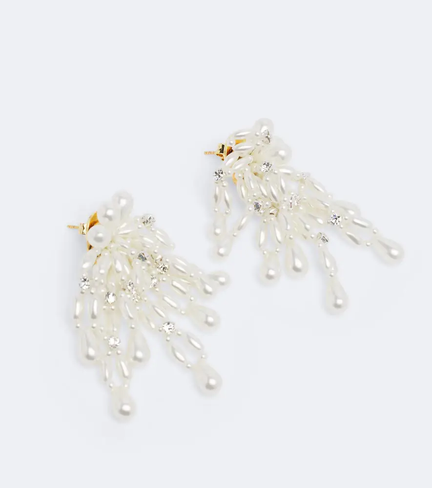 Simone Rocha Crystal-embellished drop earrings | Thumbnail 3
