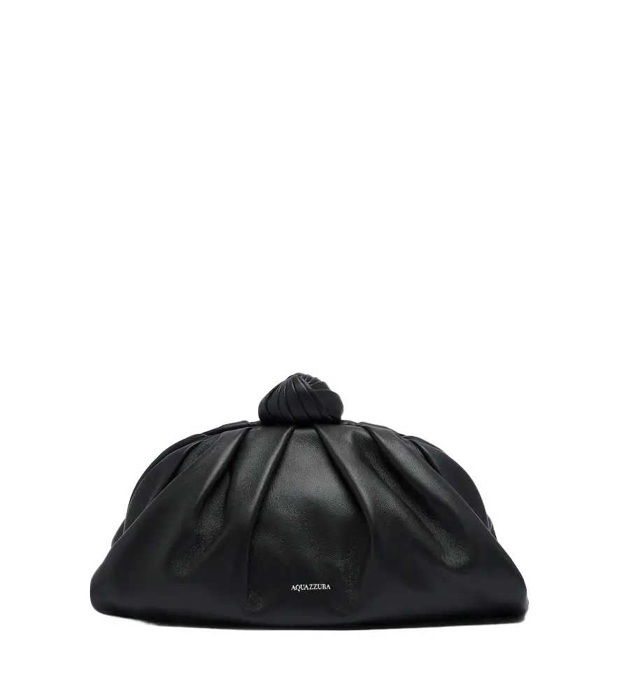 Aquazzura Cocoon leather clutch