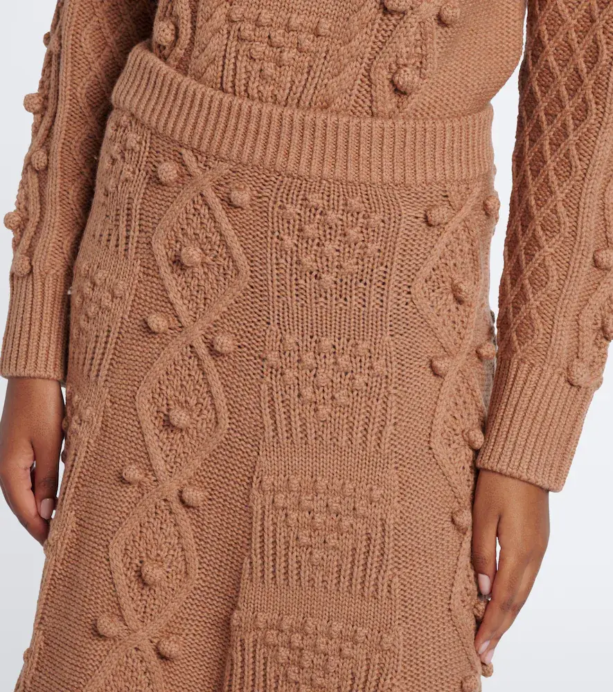 Emilia Wickstead Koda cable-knit wool skirt | Thumbnail 2 Emilia Wickstead Koda cable-knit wool skirt | Thumbnail 2