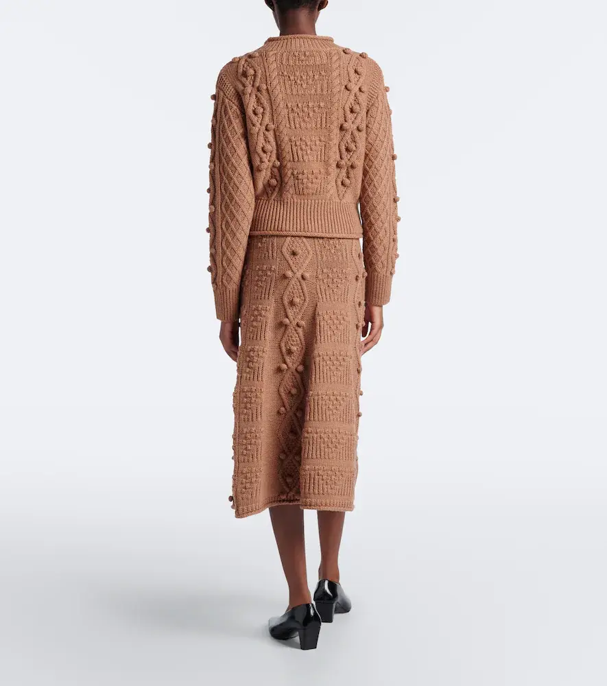 Emilia Wickstead Koda cable-knit wool skirt | Thumbnail 5 Emilia Wickstead Koda cable-knit wool skirt | Thumbnail 5