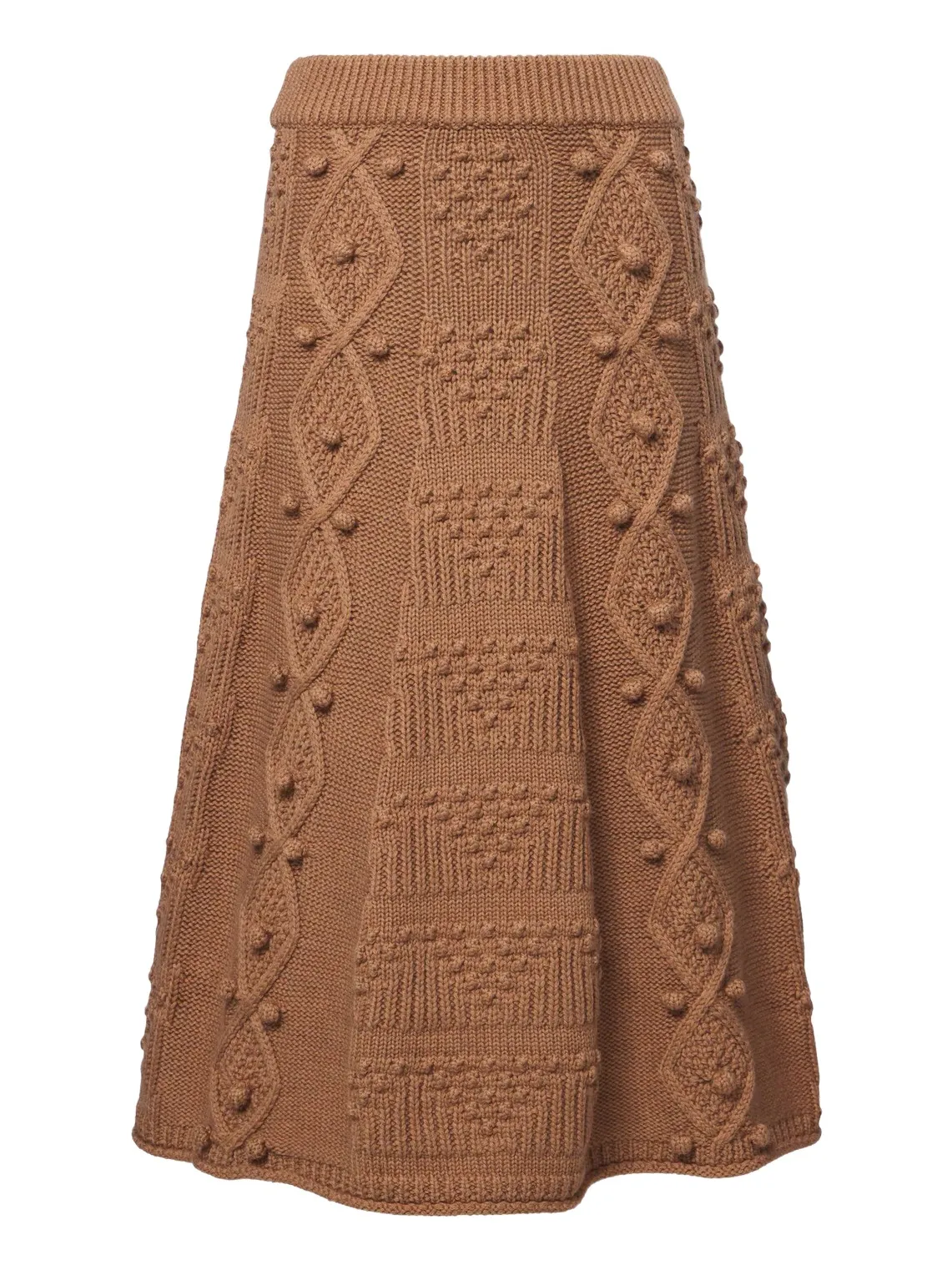 Emilia Wickstead Koda cable-knit wool skirt