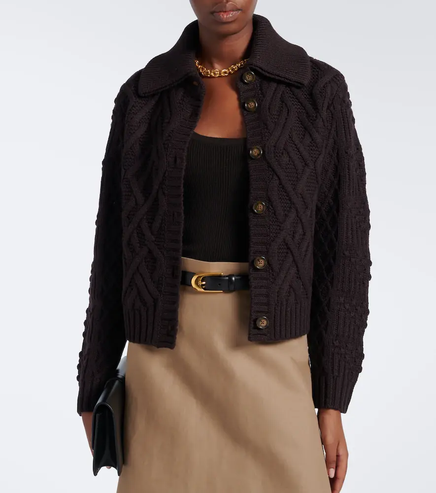 Emilia Wickstead Brinkley cable-knit wool cardigan | Thumbnail 5 Emilia Wickstead Brinkley cable-knit wool cardigan | Thumbnail 5