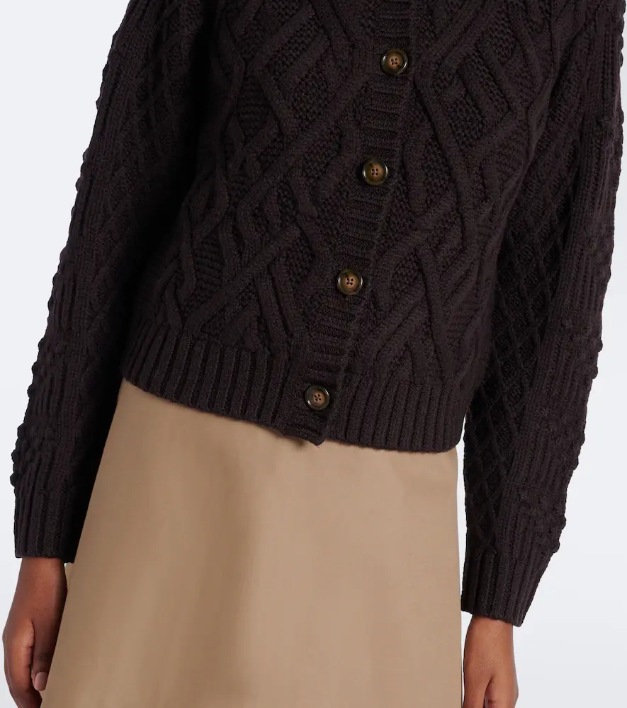 Emilia Wickstead Brinkley cable-knit wool cardigan | Thumbnail 6 Emilia Wickstead Brinkley cable-knit wool cardigan | Thumbnail 6