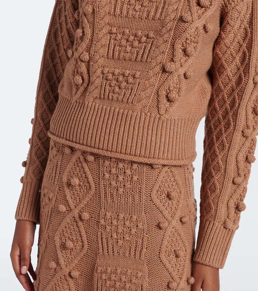 Emilia Wickstead Milo cable-knit wool sweater | Thumbnail 3