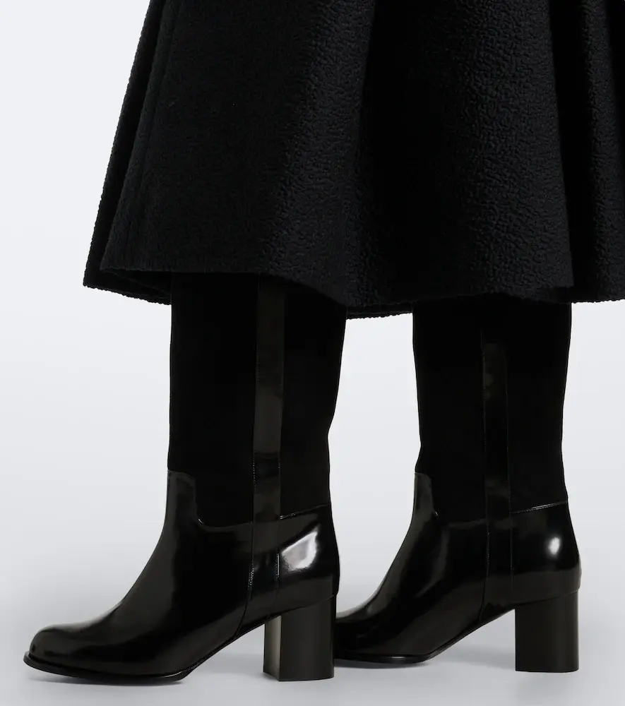Dolce & Gabbana DG leather and suede knee-high boots | Thumbnail 5 Dolce & Gabbana DG leather and suede knee-high boots | Thumbnail 5