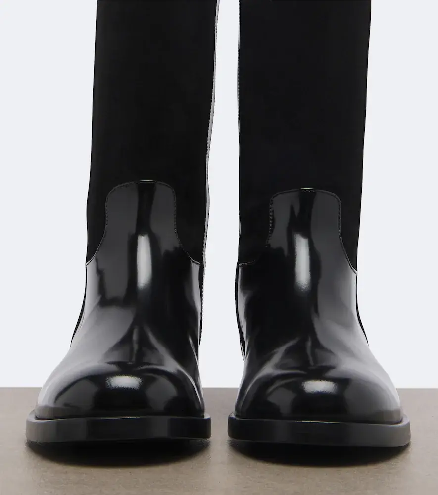 Dolce & Gabbana DG leather and suede over-the-knee boots | Thumbnail 3 Dolce & Gabbana DG leather and suede over-the-knee boots | Thumbnail 3