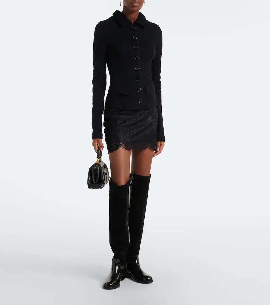 Dolce & Gabbana DG leather and suede over-the-knee boots | Thumbnail 6 Dolce & Gabbana DG leather and suede over-the-knee boots | Thumbnail 6