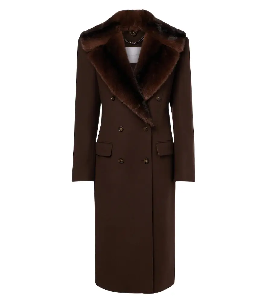 Double-breasted wool coat Double-breasted wool coat