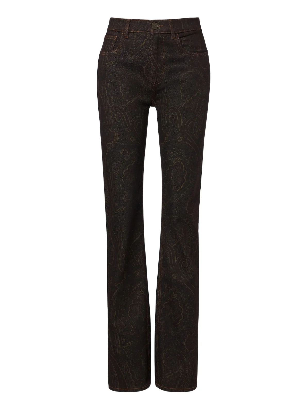 Paisley straight jeans