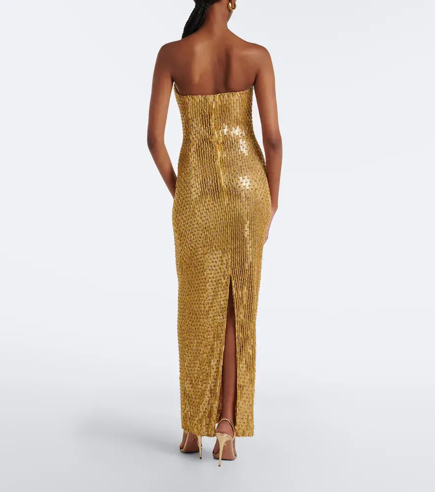 RACHEL GILBERT Rosalie draped embellished bustier gown | Thumbnail 4 RACHEL GILBERT Rosalie draped embellished bustier gown | Thumbnail 4