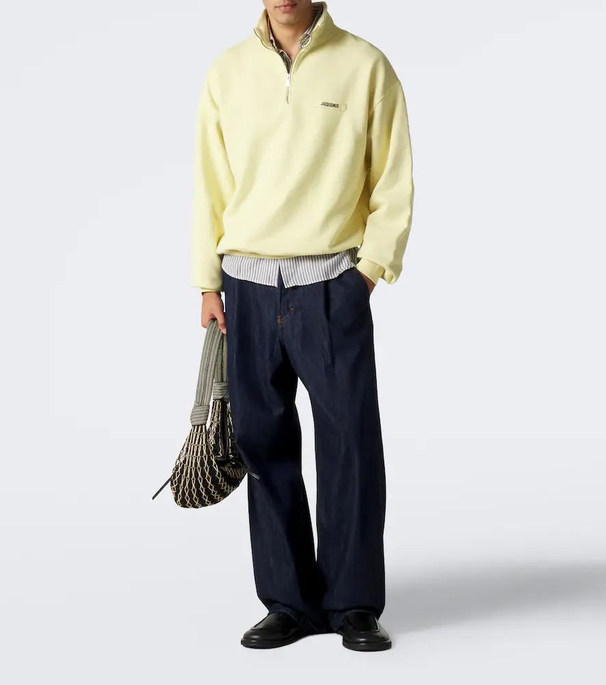 Jacquemus Gros Grain cotton fleece half-zip sweatshirt | Thumbnail 4 Jacquemus Gros Grain cotton fleece half-zip sweatshirt | Thumbnail 4