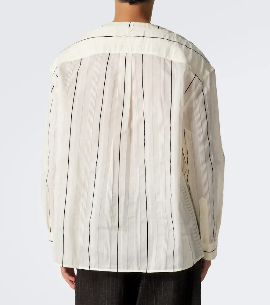 Jacquemus Venice striped cotton and silk shirt | Thumbnail 2