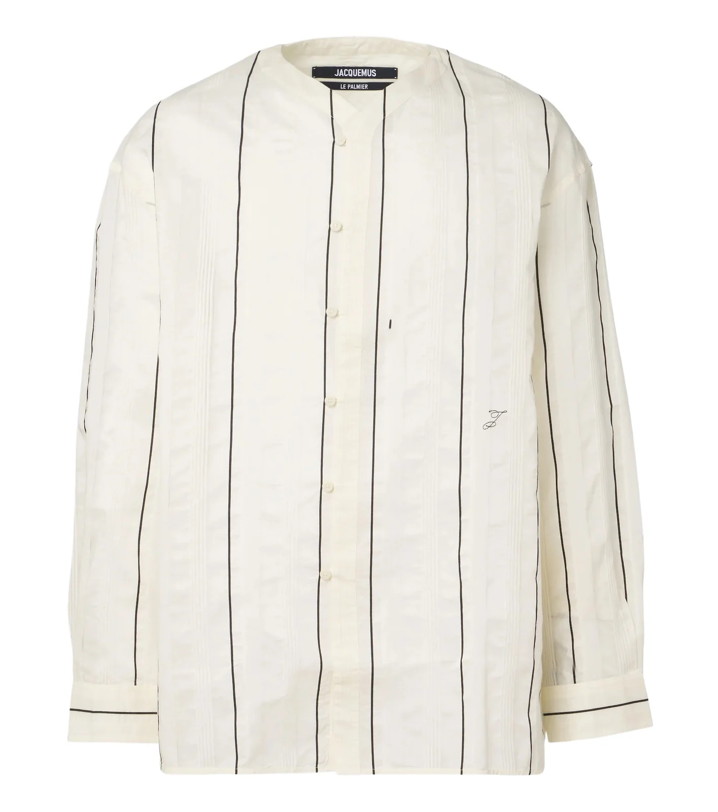 Jacquemus Venice striped cotton and silk shirt