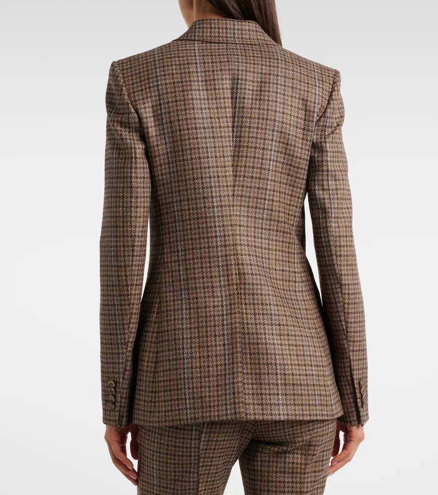 Gabriela Hearst Leiva houndstooth wool and silk blazer | Thumbnail 4