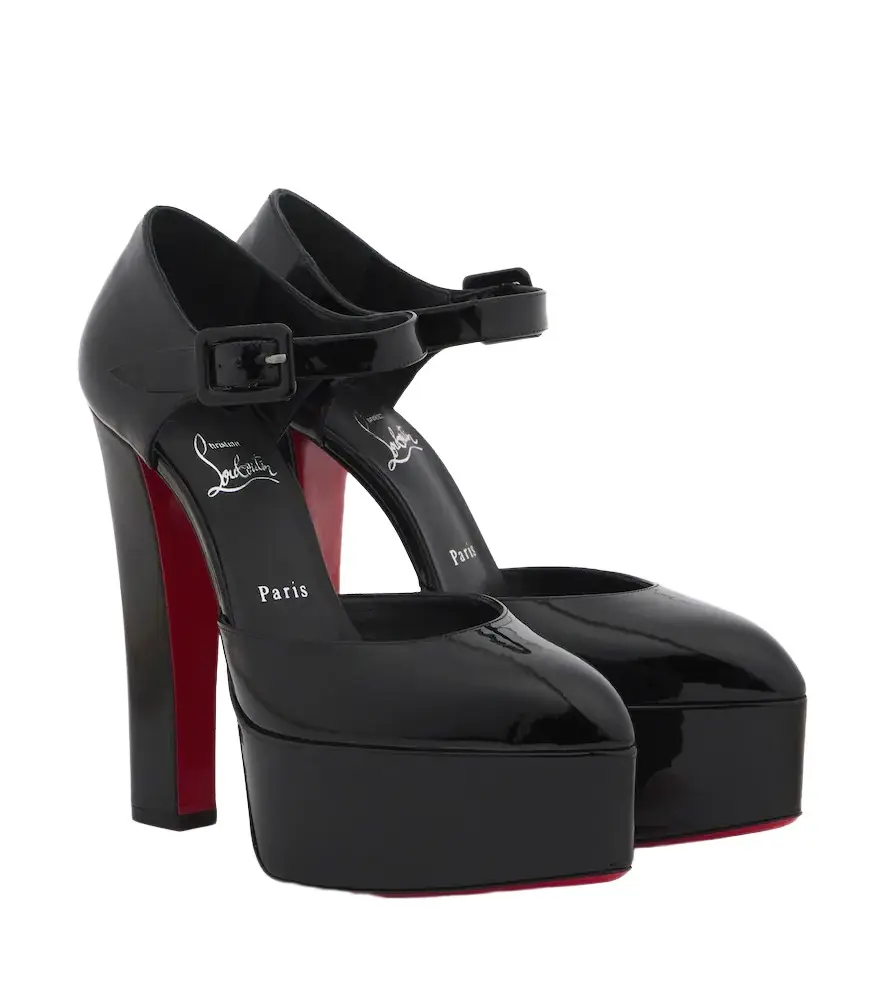 Jenna patent leather platform pumps Jenna patent leather platform pumps