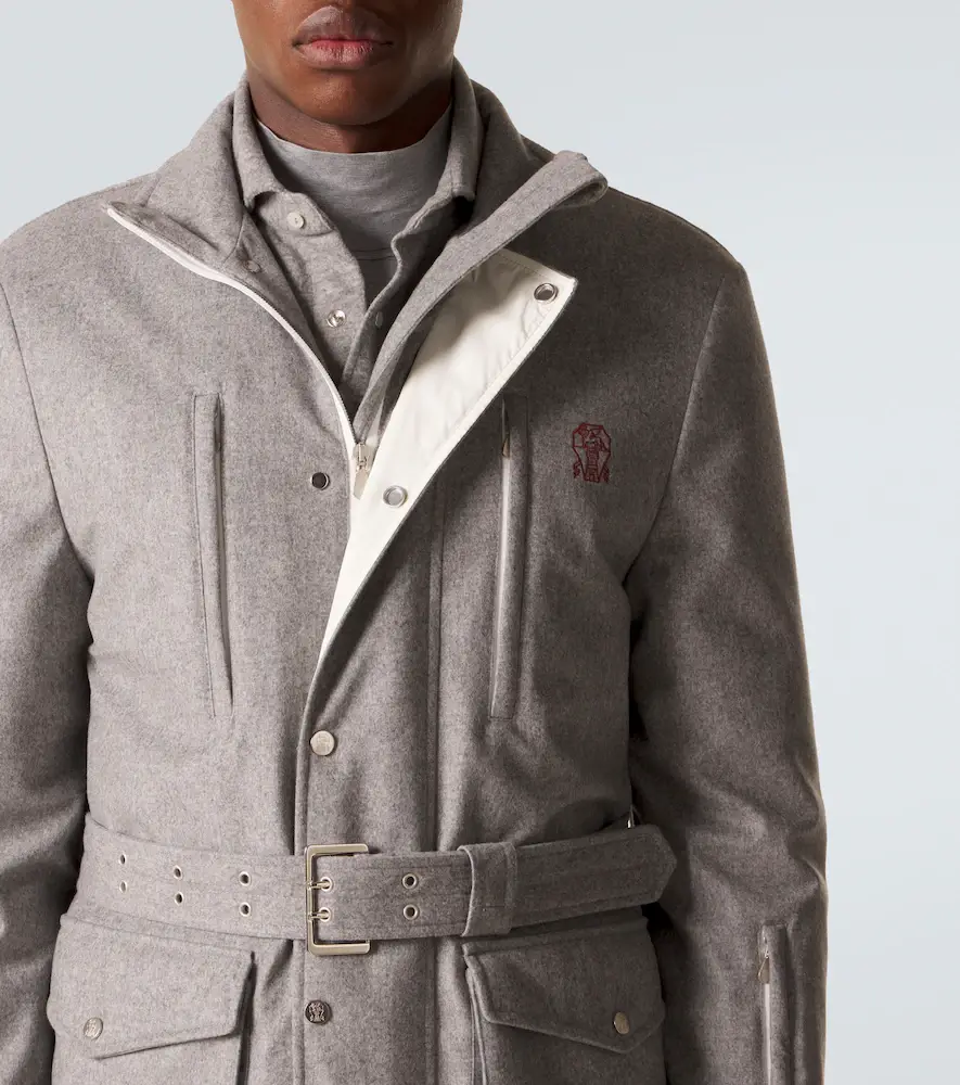 Brunello Cucinelli Belted wool ski jacket | Thumbnail 2 Brunello Cucinelli Belted wool ski jacket | Thumbnail 2