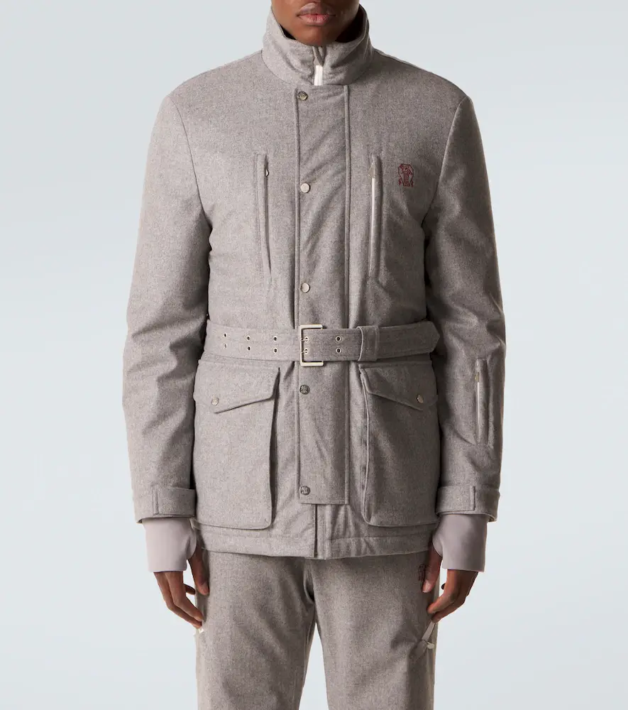 Brunello Cucinelli Belted wool ski jacket | Thumbnail 4 Brunello Cucinelli Belted wool ski jacket | Thumbnail 4