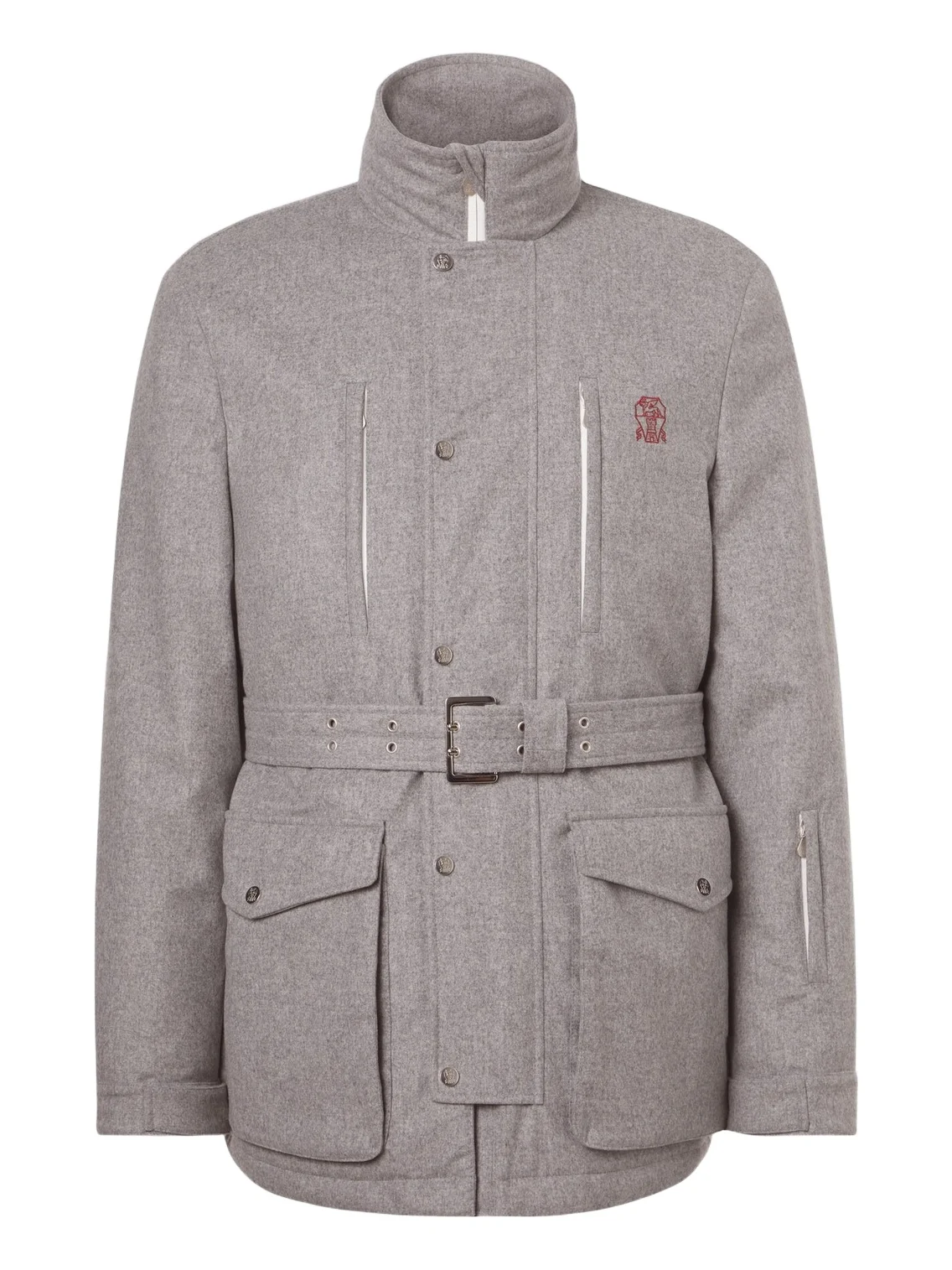 Brunello Cucinelli Belted wool ski jacket