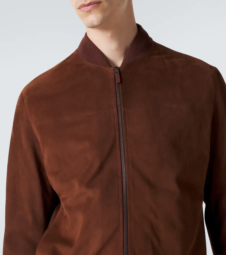 Zegna Suede bomber jacket | Thumbnail 2