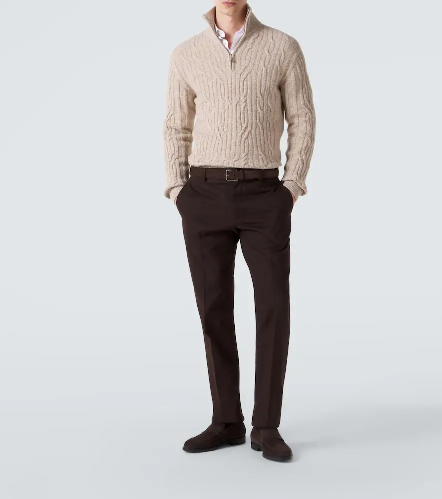 Zegna Cable-knit wool and cashmere sweater | Thumbnail 2 Zegna Cable-knit wool and cashmere sweater | Thumbnail 2