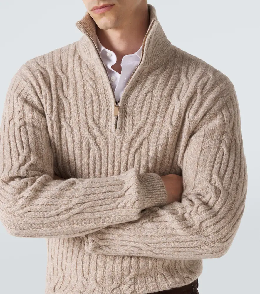 Zegna Cable-knit wool and cashmere sweater | Thumbnail 3 Zegna Cable-knit wool and cashmere sweater | Thumbnail 3