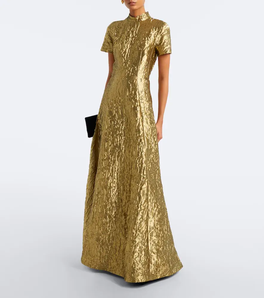 Emilia Wickstead Malinda metallic-effect cloqué gown | Thumbnail 5 Emilia Wickstead Malinda metallic-effect cloqué gown | Thumbnail 5