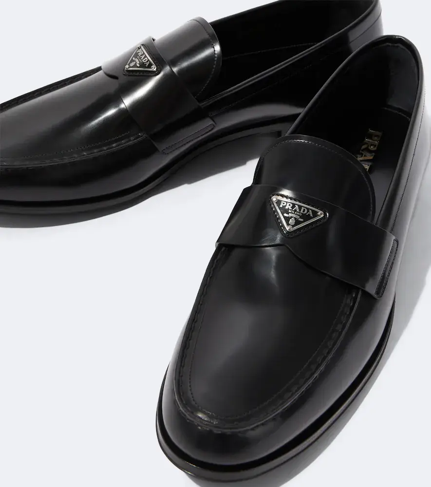Prada Logo leather loafers | Thumbnail 4 Prada Logo leather loafers | Thumbnail 4