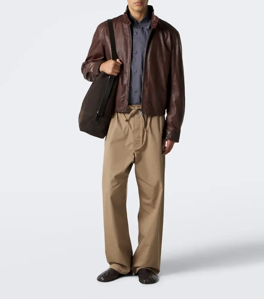 Lemaire Harrington leather jacket | Thumbnail 4
