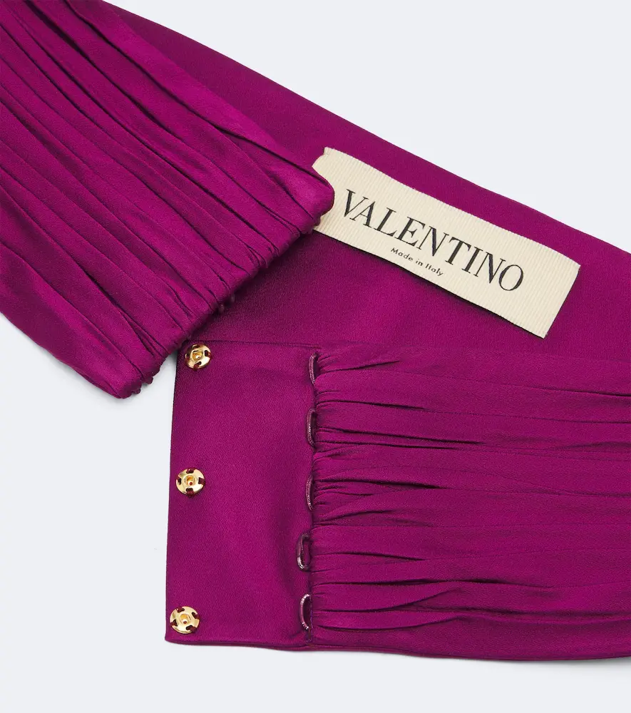 Valentino Garavani Plissé satin belt | Thumbnail 2 Valentino Garavani Plissé satin belt | Thumbnail 2