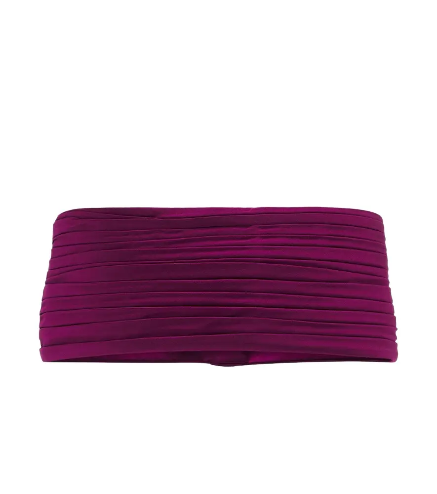 Plissé satin belt Plissé satin belt