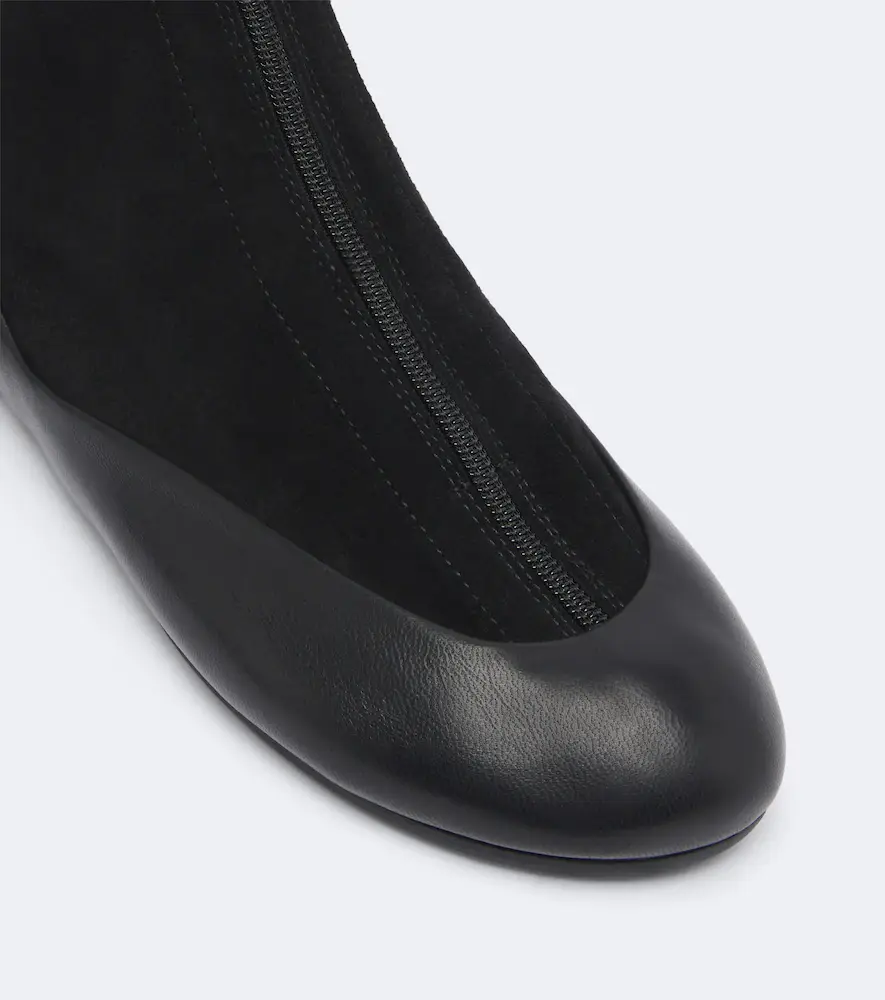 Proenza Schouler Arcadia leather-trimmed suede ankle boots | Thumbnail 3 Proenza Schouler Arcadia leather-trimmed suede ankle boots | Thumbnail 3