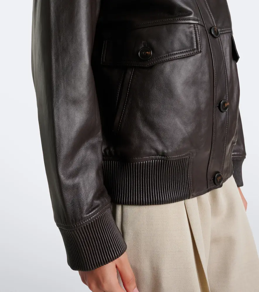 Yves Salomon Leather blouson jacket | Thumbnail 2