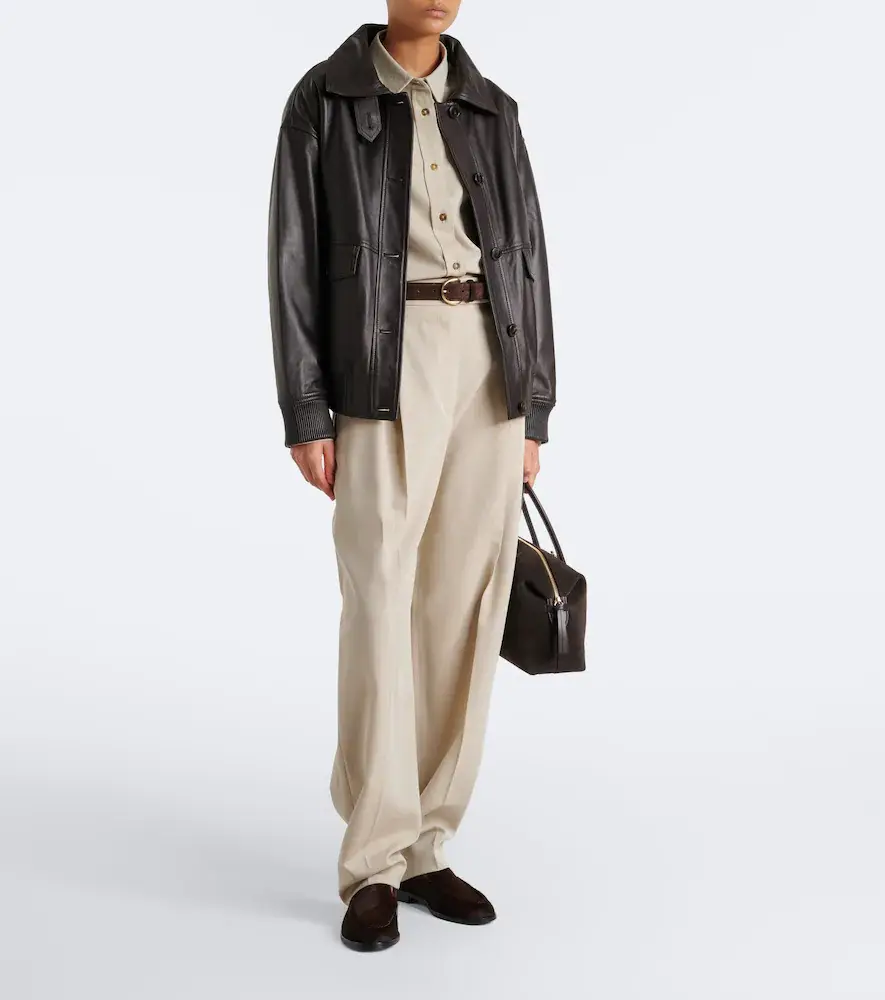 Yves Salomon Leather blouson jacket | Thumbnail 4