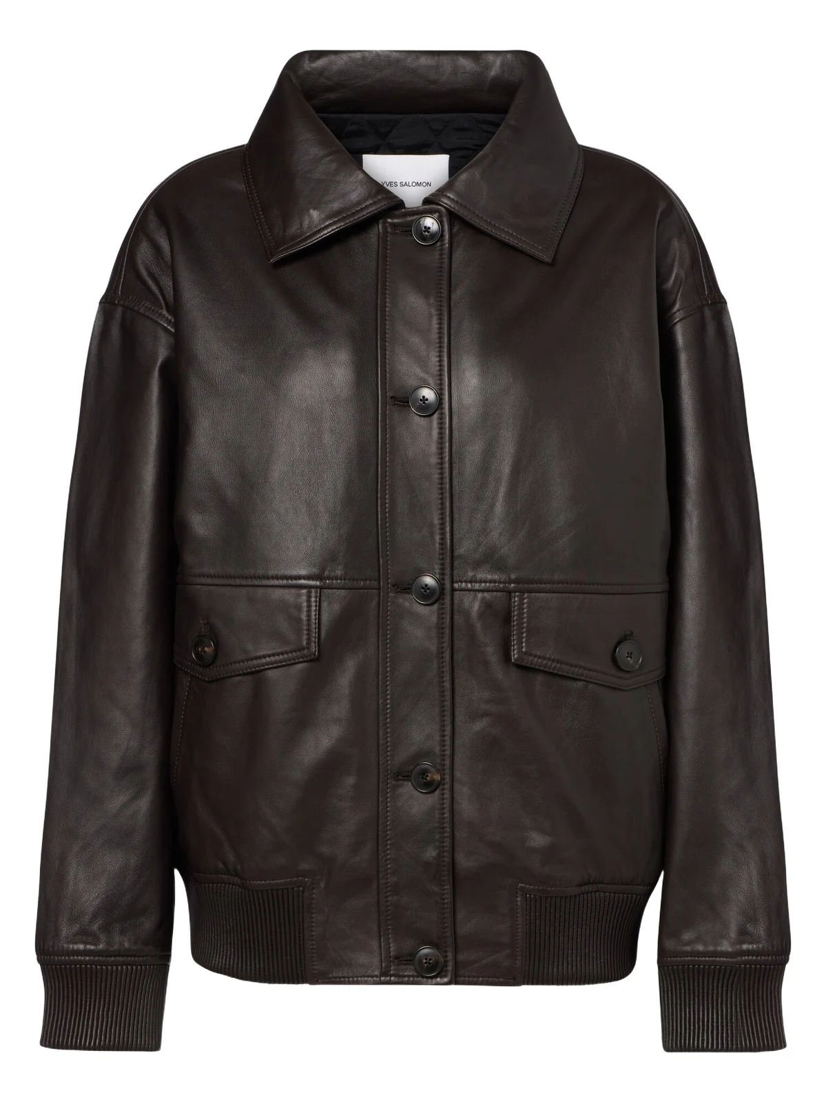 Yves Salomon Leather blouson jacket