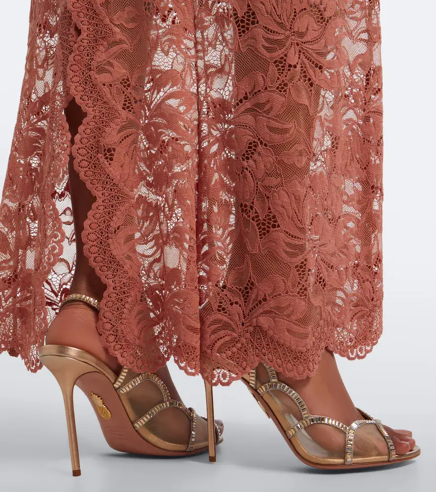 Aquazzura Nightfall embellished mesh slingback sandals | Thumbnail 6 Aquazzura Nightfall embellished mesh slingback sandals | Thumbnail 6