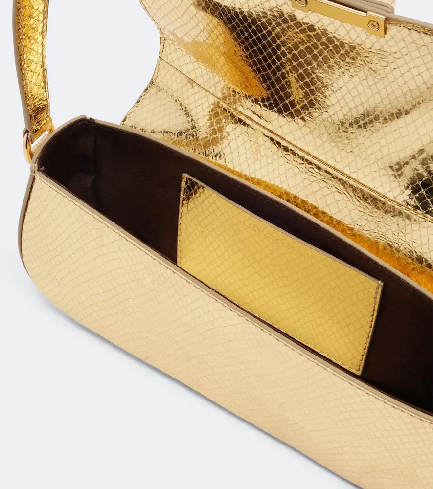 The New Arrivals Ilkyaz Ozel Bodrum metallic leather shoulder bag | Thumbnail 2