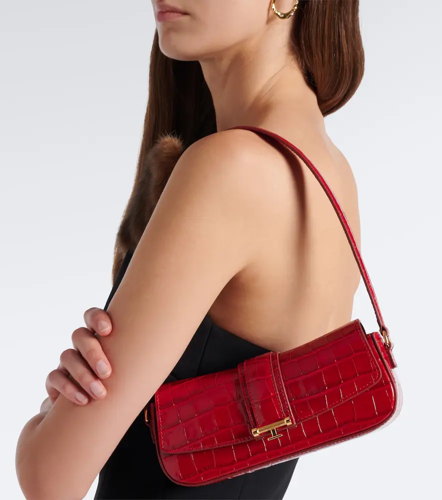 The New Arrivals Ilkyaz Ozel Bodrum croc-effect leather shoulder bag | Thumbnail 4