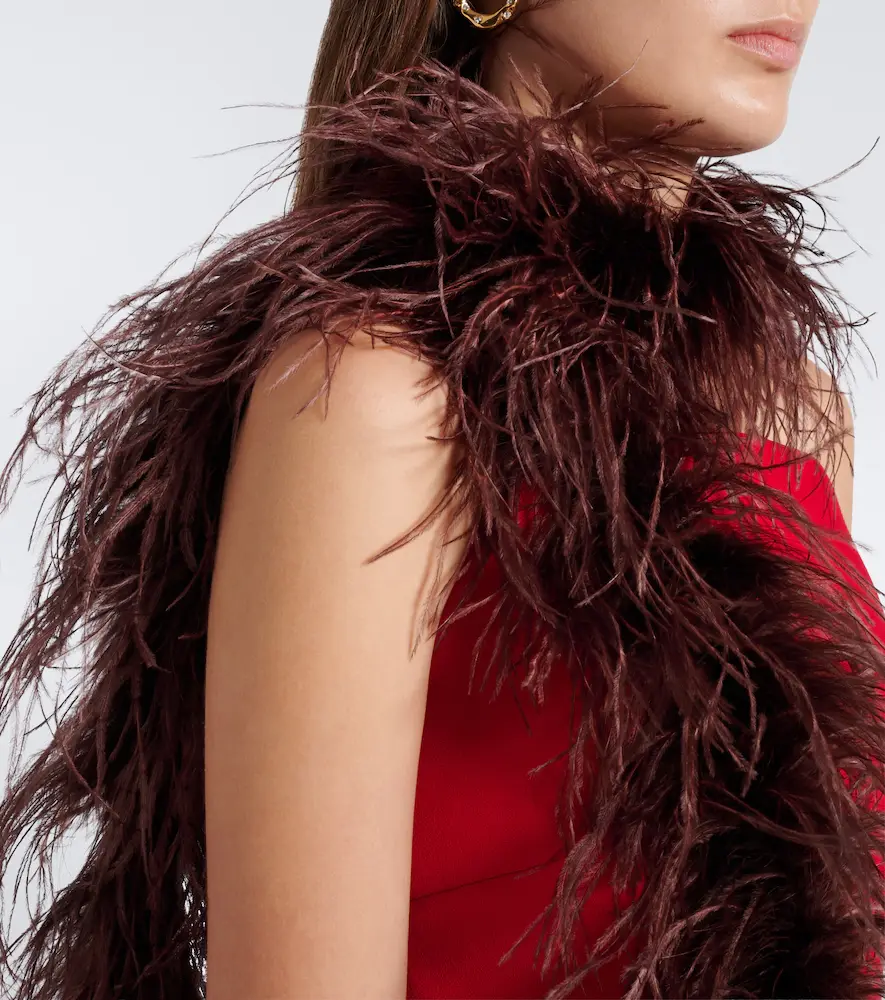 The New Arrivals Ilkyaz Ozel Ilkyaz feather scarf | Thumbnail 2 The New Arrivals Ilkyaz Ozel Ilkyaz feather scarf | Thumbnail 2