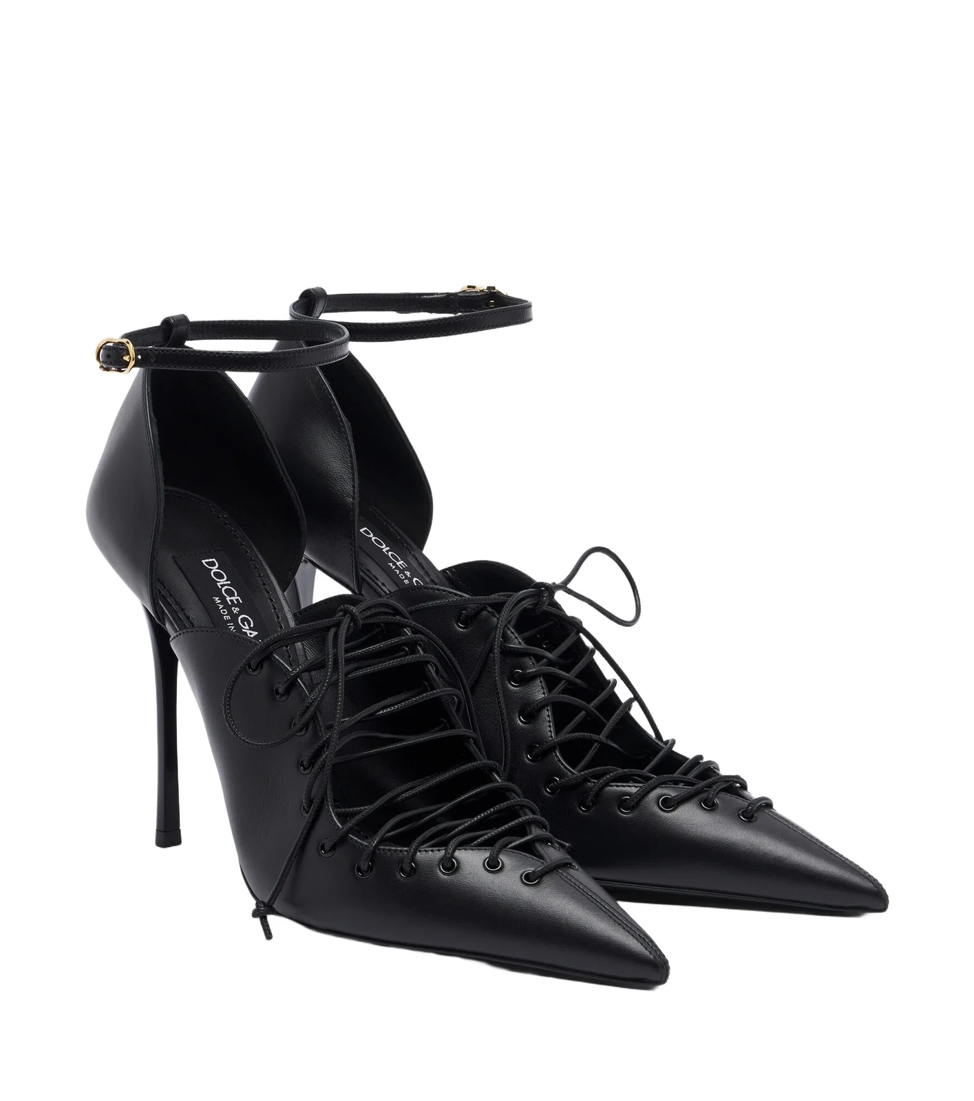 Leather lace-up pumps Leather lace-up pumps