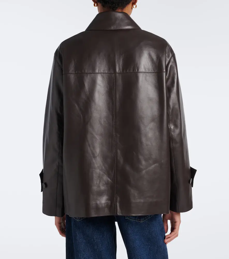 Joseph Delia double-breasted leather jacket | Thumbnail 4 Joseph Delia double-breasted leather jacket | Thumbnail 4