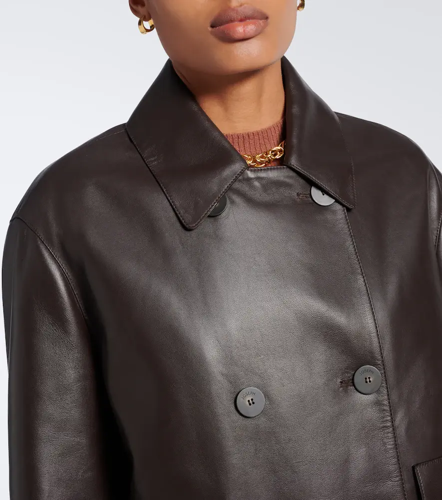 Joseph Delia double-breasted leather jacket | Thumbnail 5 Joseph Delia double-breasted leather jacket | Thumbnail 5