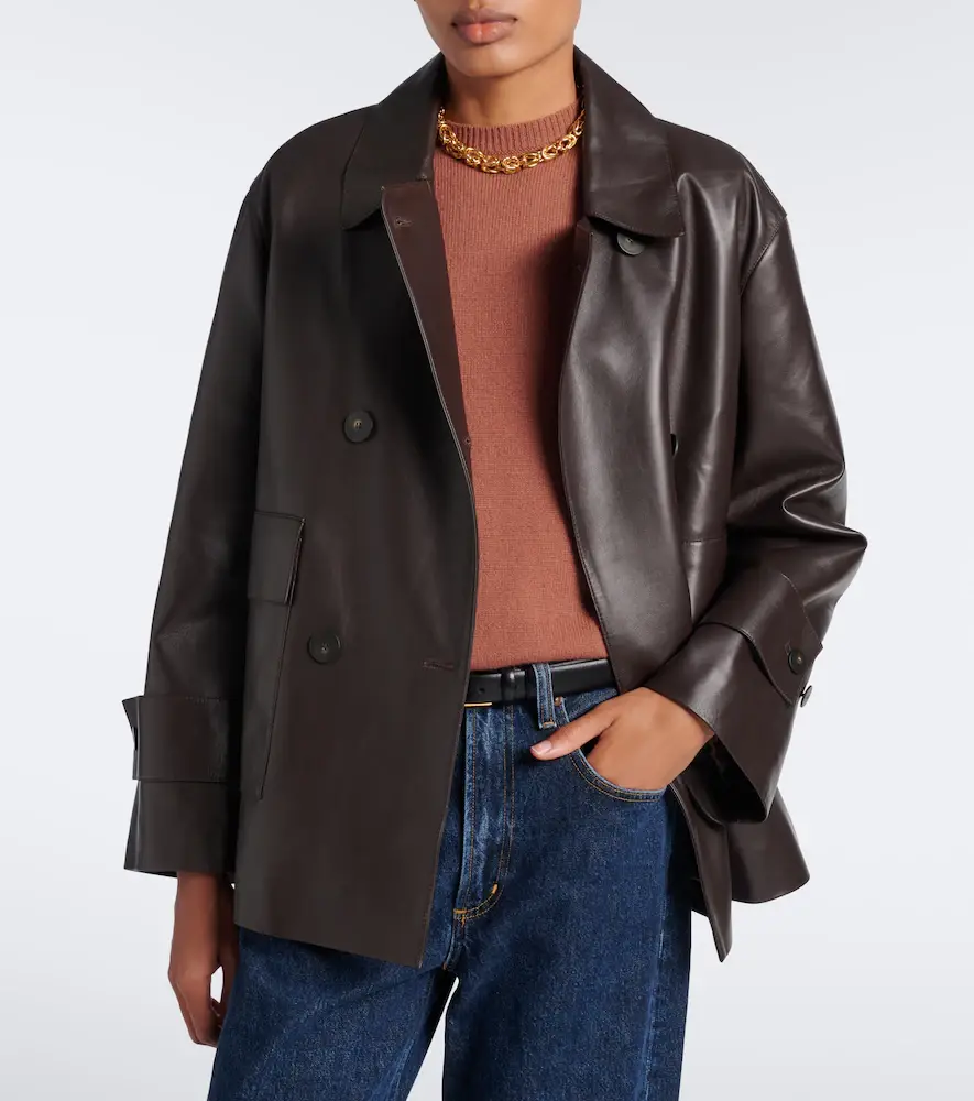 Joseph Delia double-breasted leather jacket | Thumbnail 6 Joseph Delia double-breasted leather jacket | Thumbnail 6