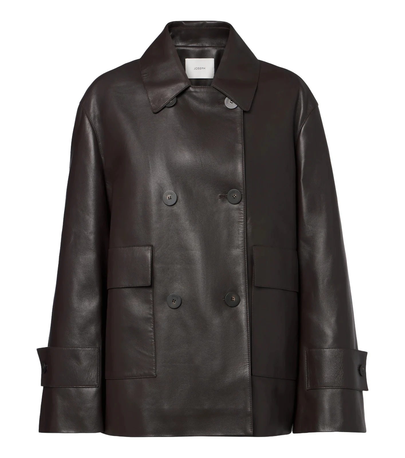 Delia double-breasted leather jacket Delia double-breasted leather jacket