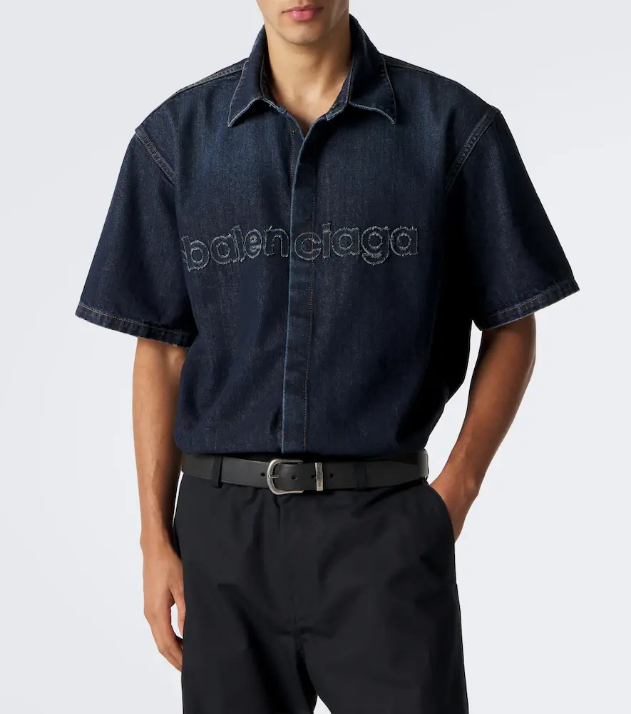 Balenciaga Logo denim shirt | Thumbnail 5