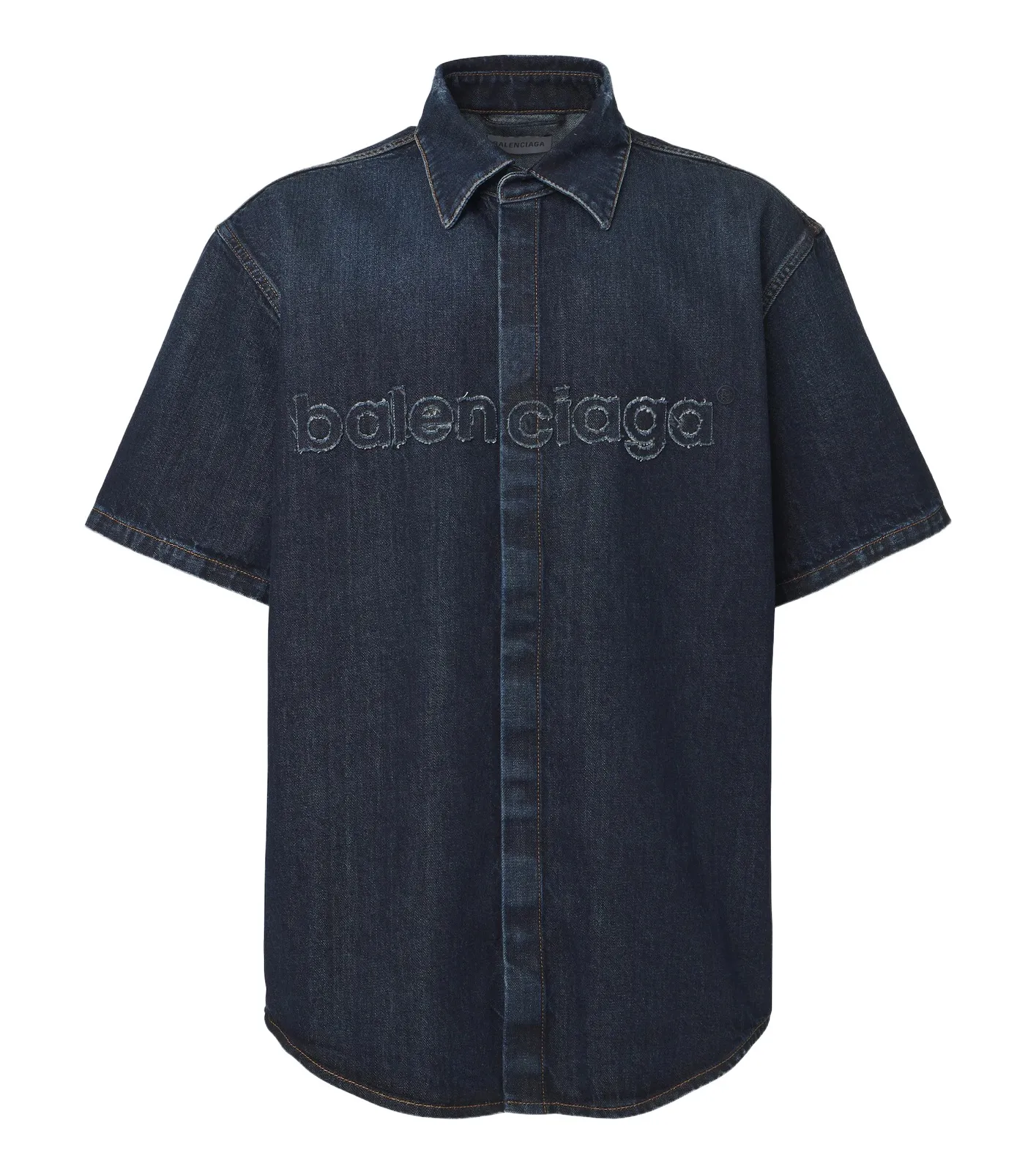 Balenciaga Logo denim shirt