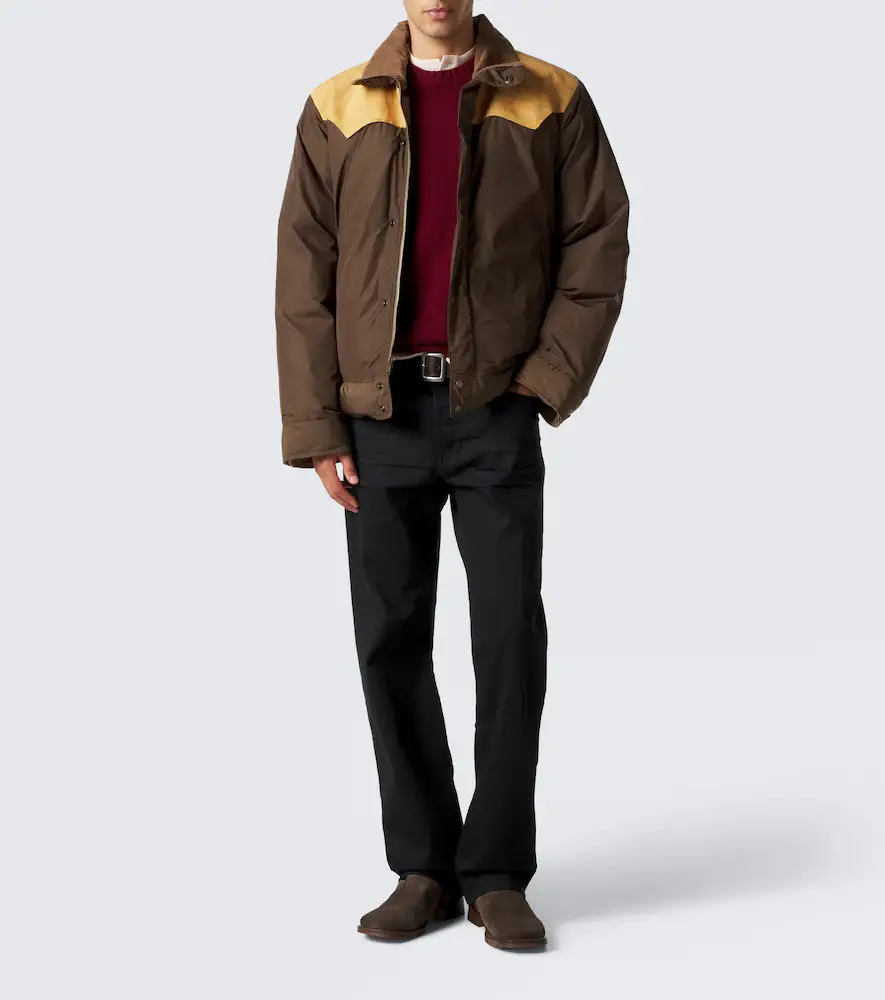 RRL Leather-trimmed puffer jacket | Thumbnail 4